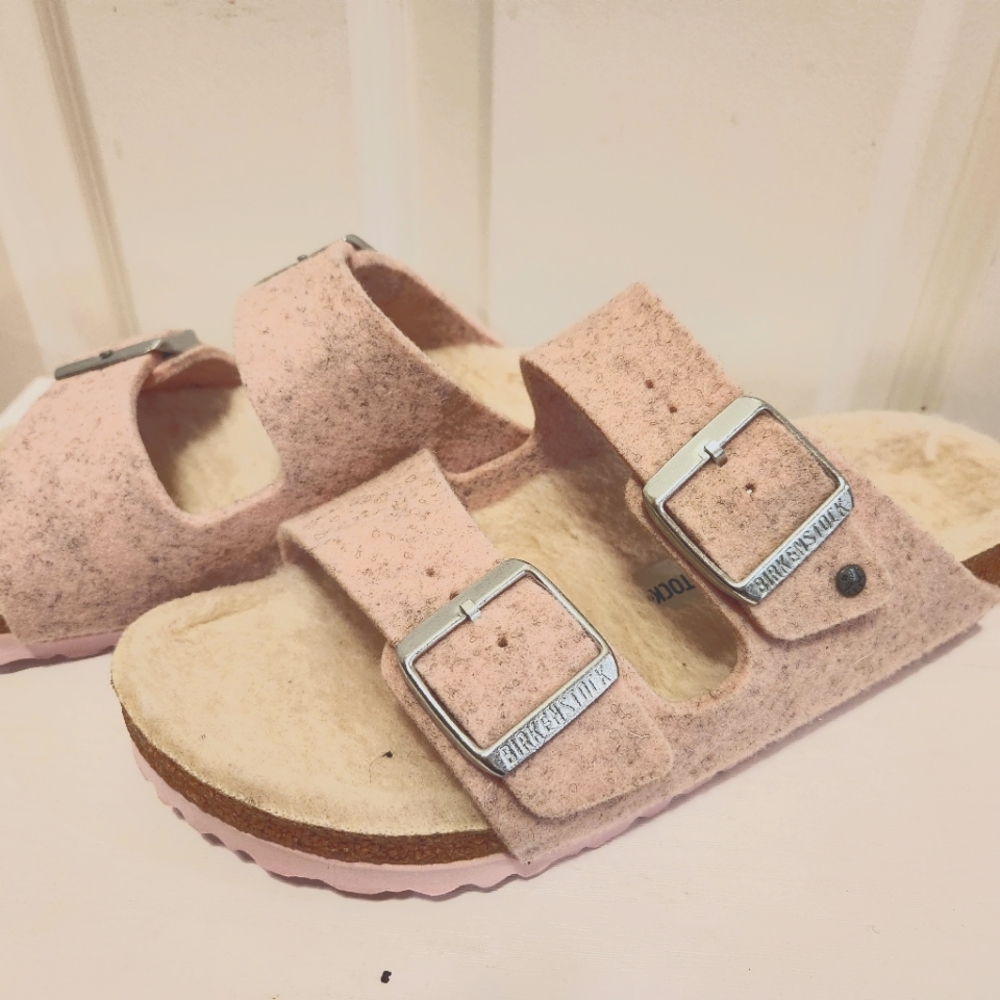 New Birkenstock slippers, 37, 240, Fur 100% Wool bottom